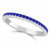 Blue Sapphire Wedding Band Anniversary Ring