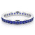 Blue Sapphire Channel-Set Eternity Wedding Band Bridal Ring