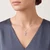Fine Diamond Cross Pendant Necklace On Model