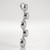 Five Bezel-Set Diamonds 1/2ct Journey Pendant Necklace 14k Gold Side