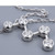Five Bezel-Set Diamondd 1/2ct Journey Pendant Necklace 14k Gold Side 2