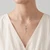 Diamond Key Pendant On Model
