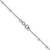 Diamond By The Yard Bezel Necklace White Gold Clasp