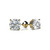 1/2 Carat Natural Diamond Classic 4-Prong Stud Earrings 14k Yellow Gold
