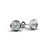 Half Carat Natural Diamond Bezel Stud Earrings