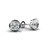 3/4 Carat Natural Diamond Stud Earrings Bezel Style