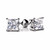 1.5 Carat Natural Princess-Cut Diamond Classic Stud Earrings