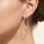 1.50ct Diamond Inside Out Hoop Earrings 14k Yellow Gold On Model