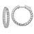 1.50ct Inside Out Diamond Hoop Earrings 14k White Gold