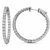 Large In-Out Inside-Out Five Carat Diamond Hoop Earrings