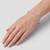 Unique Diamond Bangle Slip On Bracelet 14k White Gold On Hand