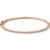 One Carat Diamond Hinged Bangle 14k Rose Gold Bracelet