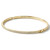 Diamond Bangle Hinged Bracelet 14k Yellow Gold Side