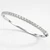 4 Carat Fine Diamond Bangle Hinged Bracelet 14k White Gold