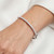 4 Carat Fine Diamond Bangle Hinged Bracelet 14k White Gold On Model