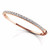 4 Carat Diamond Bangle Bracelet 14k Rose Pink Gold