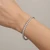 2 Carat Bezel-Set Natural Diamond Eternity Tennis Bracelet On Wrist