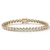 Four Carat Natural Diamond Eternity Bezel Tennis Bracelet 14k Yellow Gold