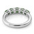 Fancy Green Diamond 5-Stone Anniversary / Wedding Ring Side