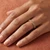Fancy Brown Diamond Vintage Style Wedding Ring Engraved Band On Hand