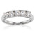 One Carat Natural Five Diamond Anniversary Band / Wedding Ring