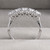 One Carat Natural Five Diamond Anniversary Band / Wedding Ring Side