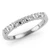 Bar-Set Diamond Anniversary Wedding Band 7-Stone Ring