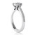 Princess Cut Diamond Engagement Ring Mount Classic Setting Side