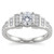 Unique Pyramid Diamond Engagement Ring Setting