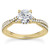 Twisted Diamond Engagement Ring Setting Yellow Gold