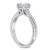 Twisted Diamond Engagement Ring Setting Angle