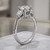 Three Stone Pear Cut Side Diamond Engagement Ring Mounting Side
