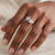 Diamond Flower Statement Ring Nature-Inspired Floral Design On Hand