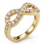 0.64ct Diamond Infinity Promise / Statement Ring Gold
