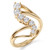 Winding Natural Diamond Seven-Stone Journey Ring 14k Yellow Gold