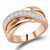 Entwined Diamond Statement Ring Rose Gold