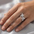 Massive Diamond Butterfly Cocktail / Statement Ring On Hand