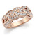 Diamond Weave Anniversary / Statement Ring 14k Rose Gold