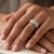 Diamond Weave Anniversary / Statement Ring On Hand