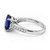 Marquise Cut Tanzanite Diamond Engagement Ring Side