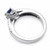 Pear Cut Tanzanite Diamond Split Shank Engagement Ring Side