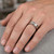 Princess Cut Diamond Men's Wedding Band Channel Ring On Hand