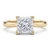 Princess Cut Diamond Solitaire Engagement Ring Mounting 14k Yellow Gold