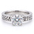 Solitaire Engagement Ring Mounting Cobblestone Shank