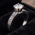 Solitaire Engagement Ring Mounting Cobblestone Shank Side