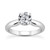 Elegant Tapered Solitaire Engagement Ring Mount