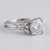 Fancy Floral Solitaire Engagement Ring Setting Split Shank Side