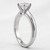 Unique Solitaire Engagement Ring Mounting With Milgrain Side