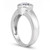 Round Bezel Solitaire Engagement Ring Solid Mounting Side
