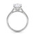 Oval Cut Solitaire Engagement Ring Mounting Side